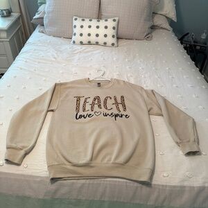 Teacher Animal Print Sweatshirt
